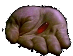 the truth: You take the red pill, you stay in Wonderland, and I show you how deep the rabbit hole goes.